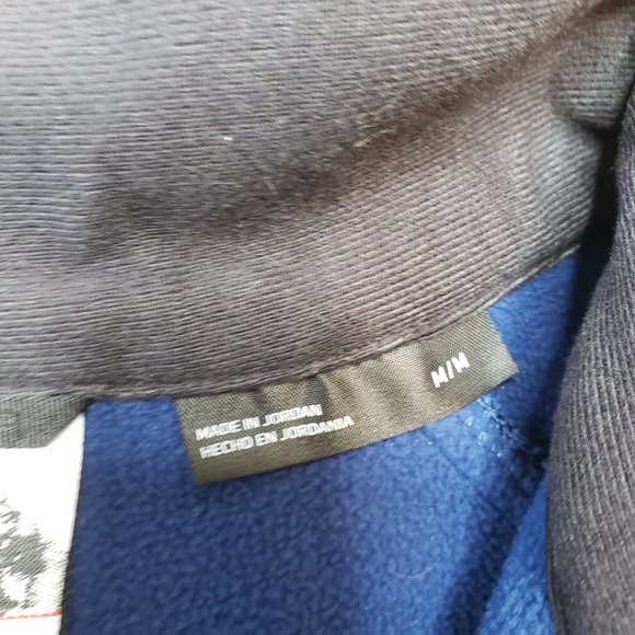 Spyder Men's Sz M Blue Outbound Half Zip Pullover Long Sleeve Mock Neck Sweater - Picture 4 of 9